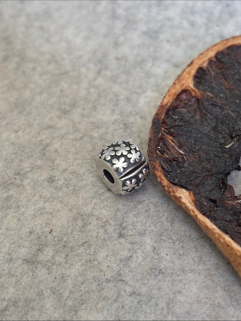 PANDORA Flowers Clip Authentic Sterling Silver Charm Divider Garden Floral - Picture 3 of 11